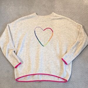 CeCe Sweater with Rainbow Heart